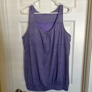 Miusey Athletic Top Sleeveless Built-in Bra NWT Purple 2X